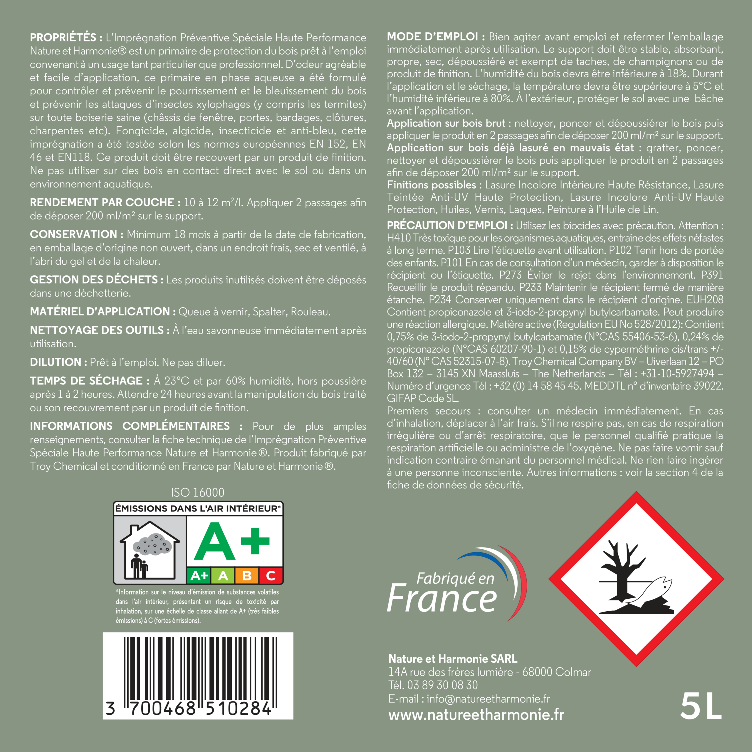Impregnation preventive speciale HP 5L